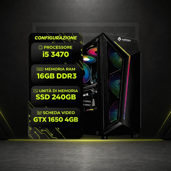 PC Gaming i5-3470 + GTX 1650 + 16GB RAM