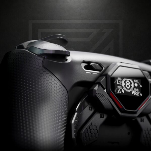 PS5SHARKLATOSX Controller Custom PS5 FixMod ELITE – OLED Spark Edition (4 Paddle + Full Clicky Meccanico)