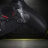 ps5sharklateraledietro Controller Custom PS5 FixMod ELITE – OLED Spark Edition (4 Paddle + Full Clicky Meccanico)